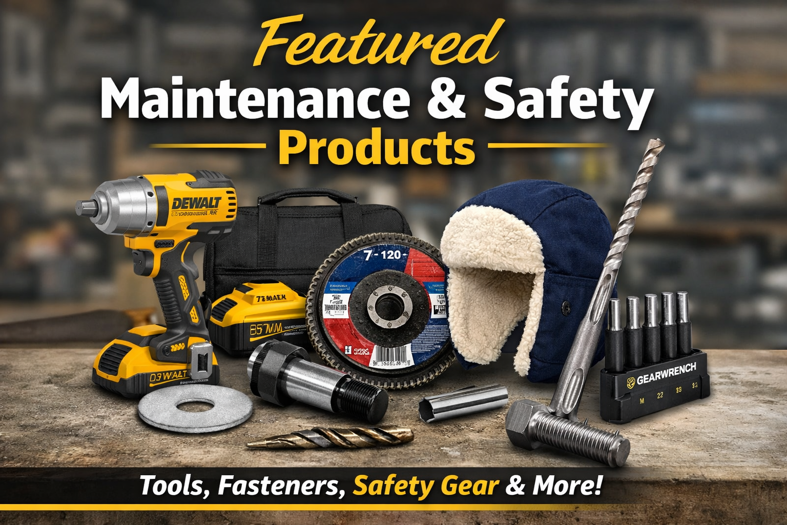 Jobsite safety equipment ready for daily work